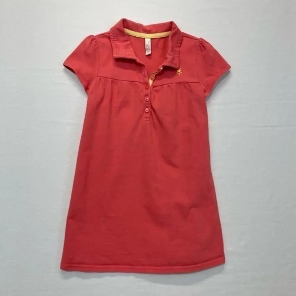 Old Navy Short sleeve Polo Dress Girl’s Size 3T cotton coral pink